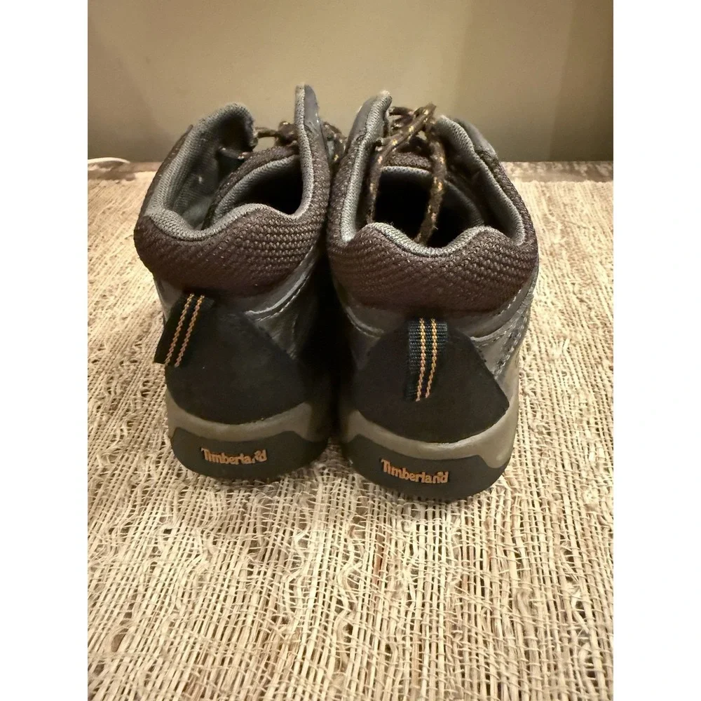 Timberland Boys Brown Mid‎ Waterproof Hiking Boots Shoes  Size 12